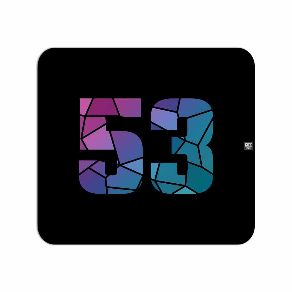 53 Number Mousepad (Black)