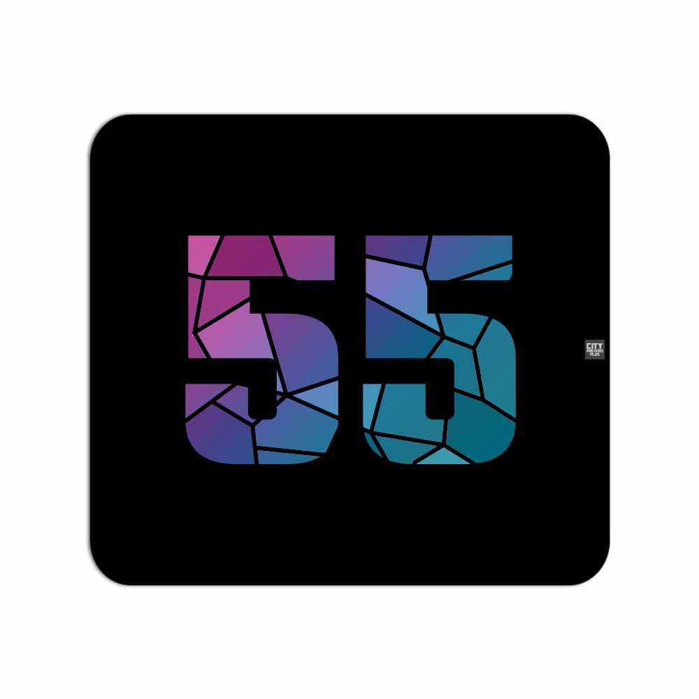 55 Number Mousepad (Black)