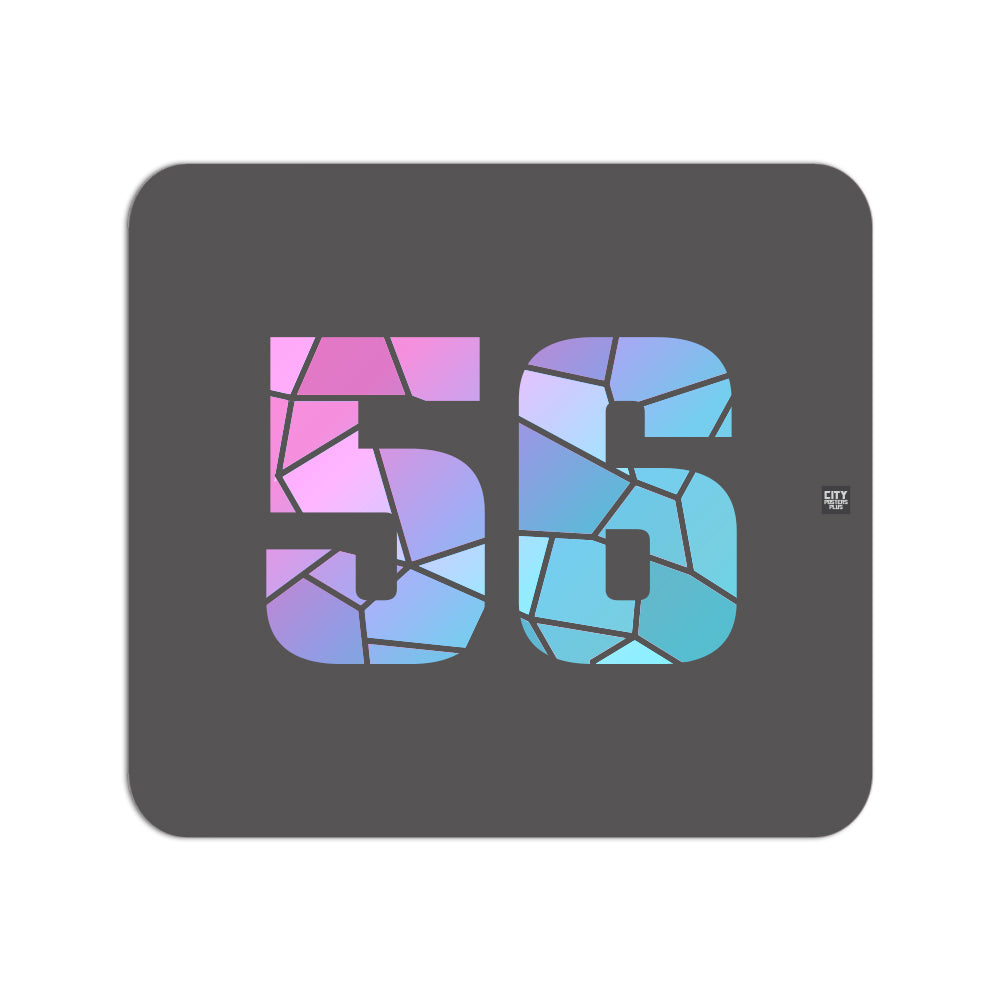 56 Number Mousepad (Charcoal Grey)