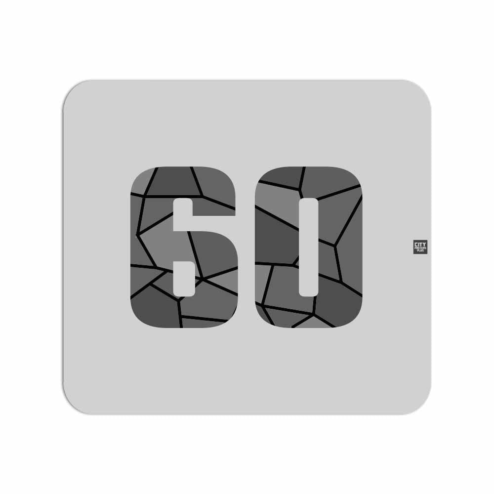 60 Number Mousepad (Melange Grey)