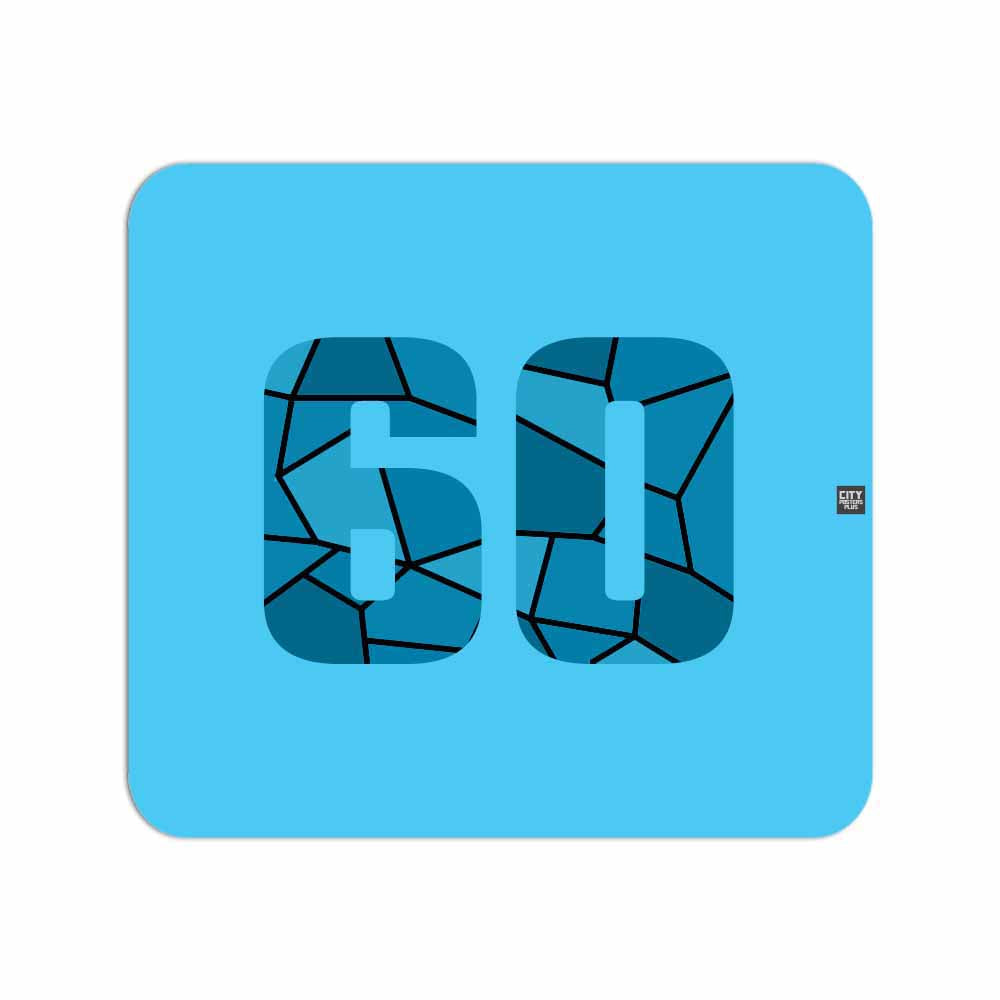 60 Number Mousepad (Sky Blue)