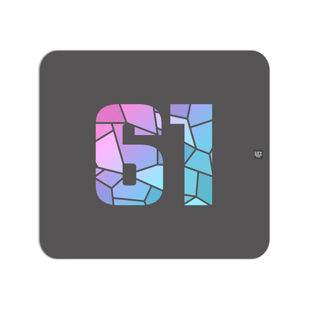 61 Number Mousepad (Charcoal Grey)