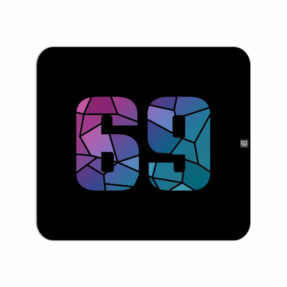 69 Number Mousepad (Black)