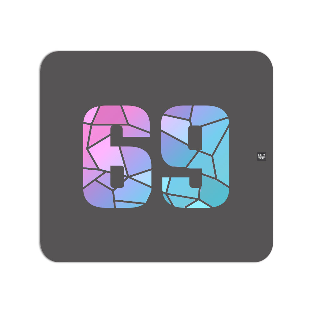 69 Number Mousepad (Charcoal Grey)