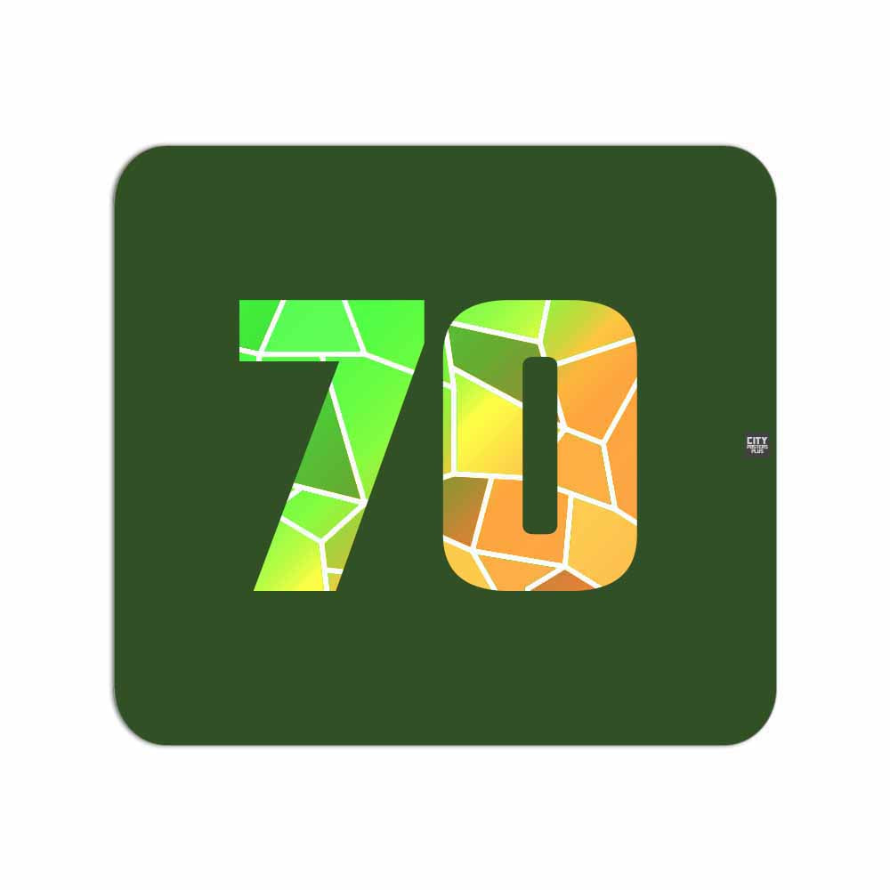 70 Number Mousepad (Olive Green)
