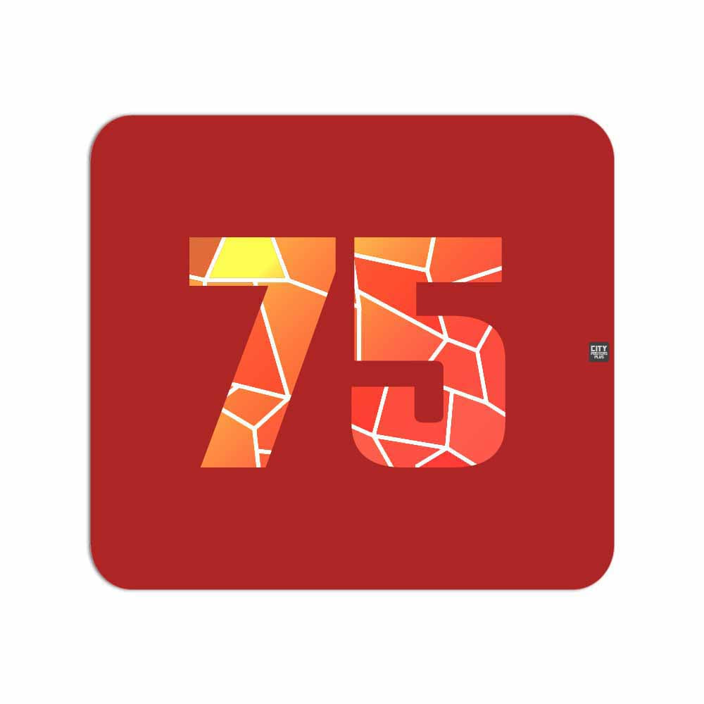75 Number Mousepad (Red)