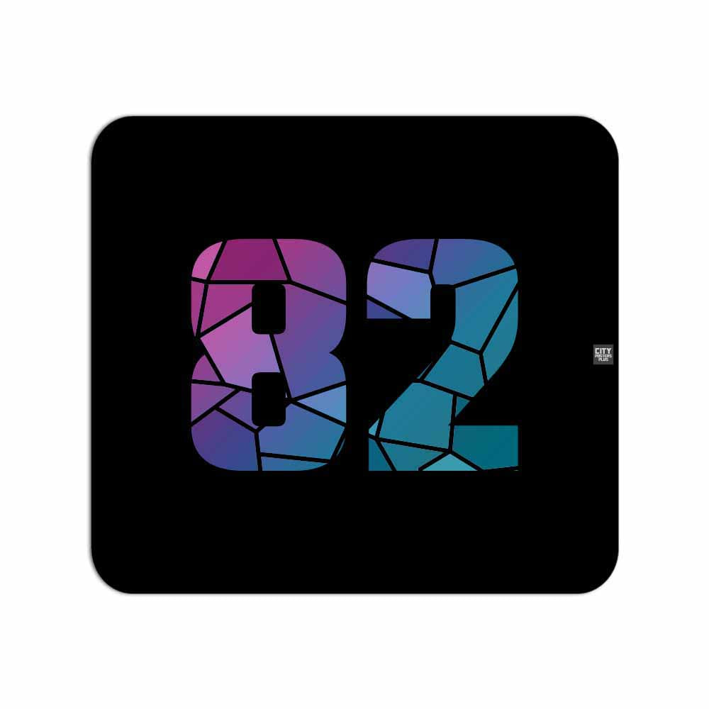 82 Number Mousepad (Black)