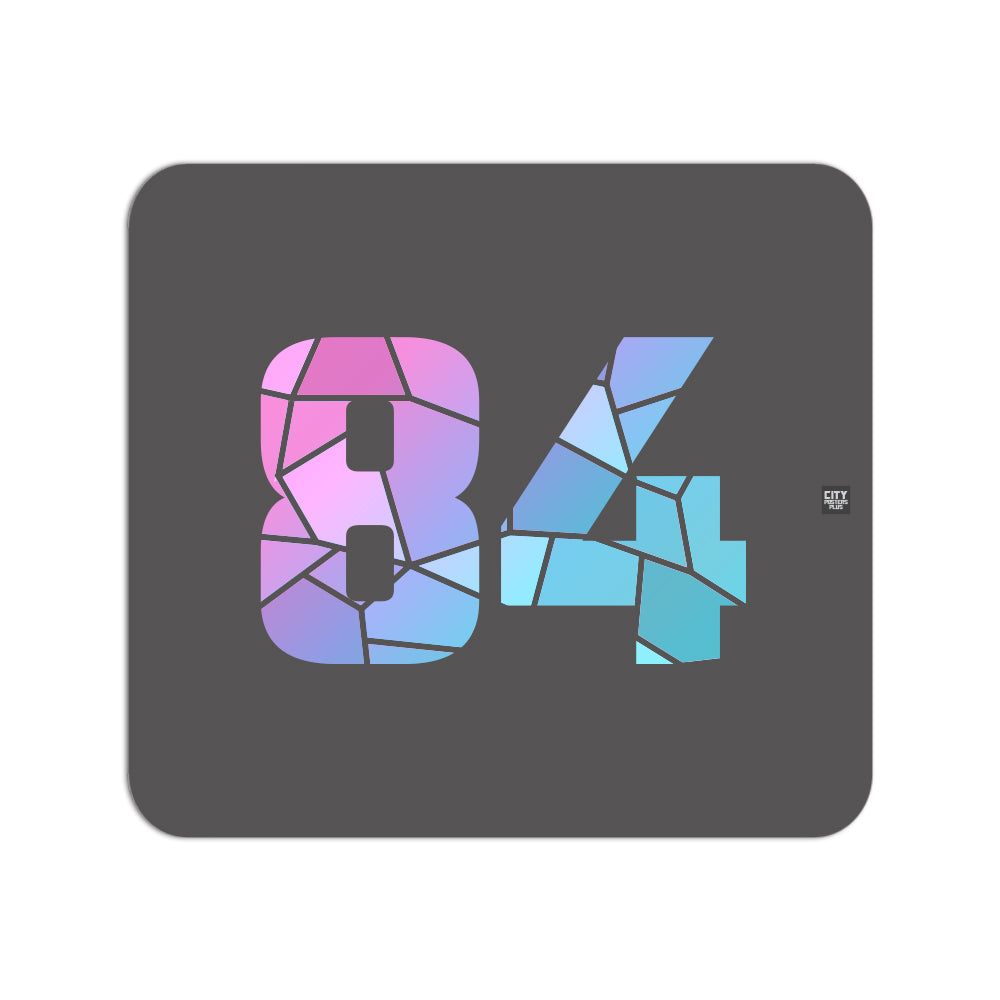 84 Number Mousepad (Charcoal Grey)
