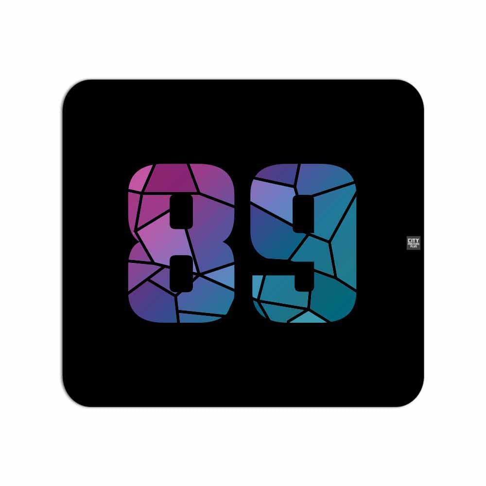 89 Number Mousepad (Black)