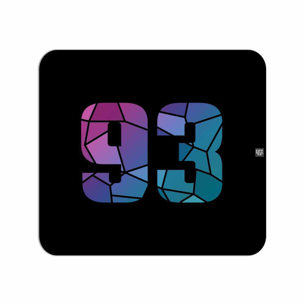93 Number Mousepad (Black)