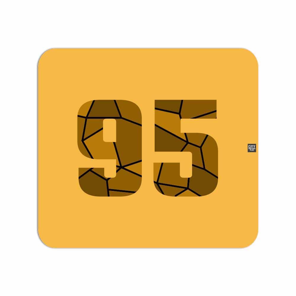 95 Number Mousepad (Golden Yellow)