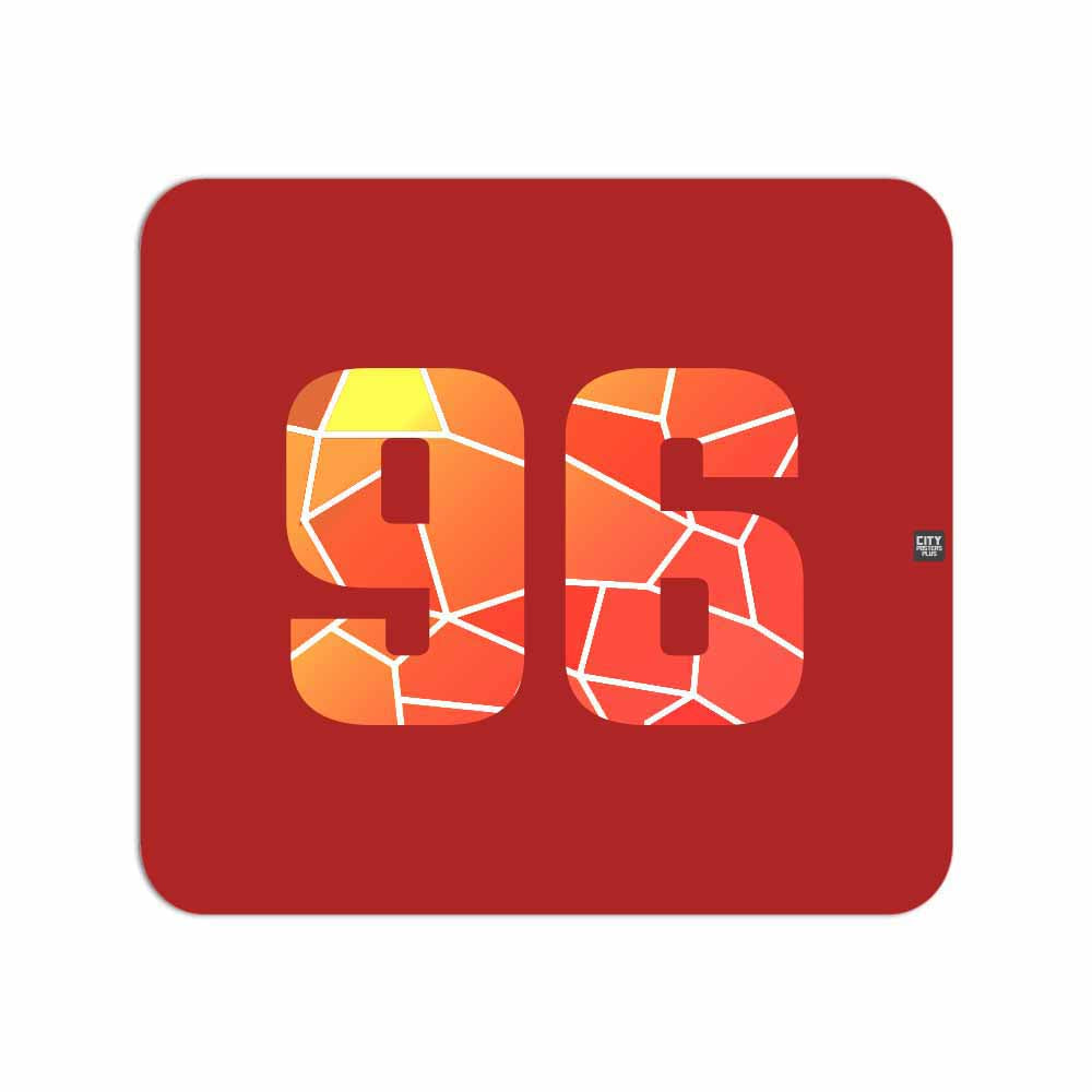 96 Number Mousepad (Red)