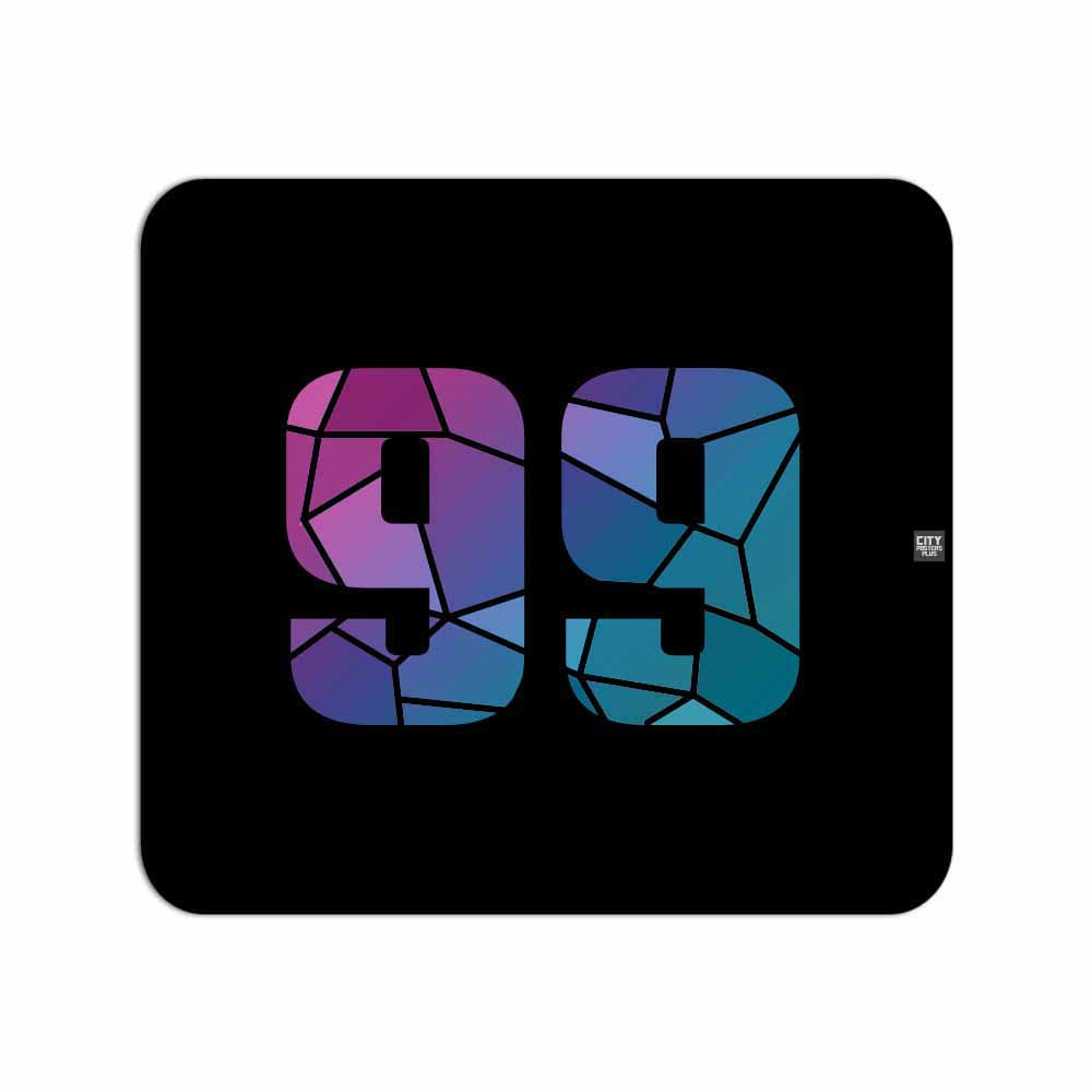 99 Number Mousepad (Black)