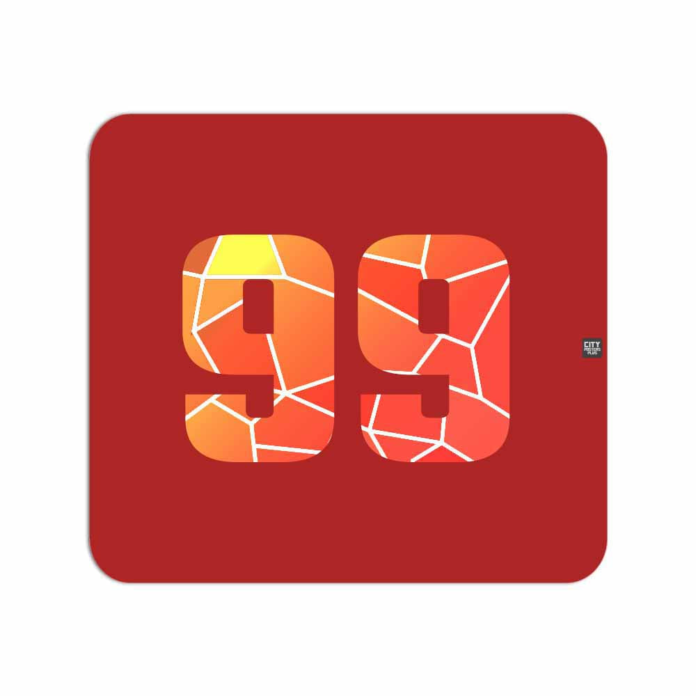 99 Number Mousepad (Red)
