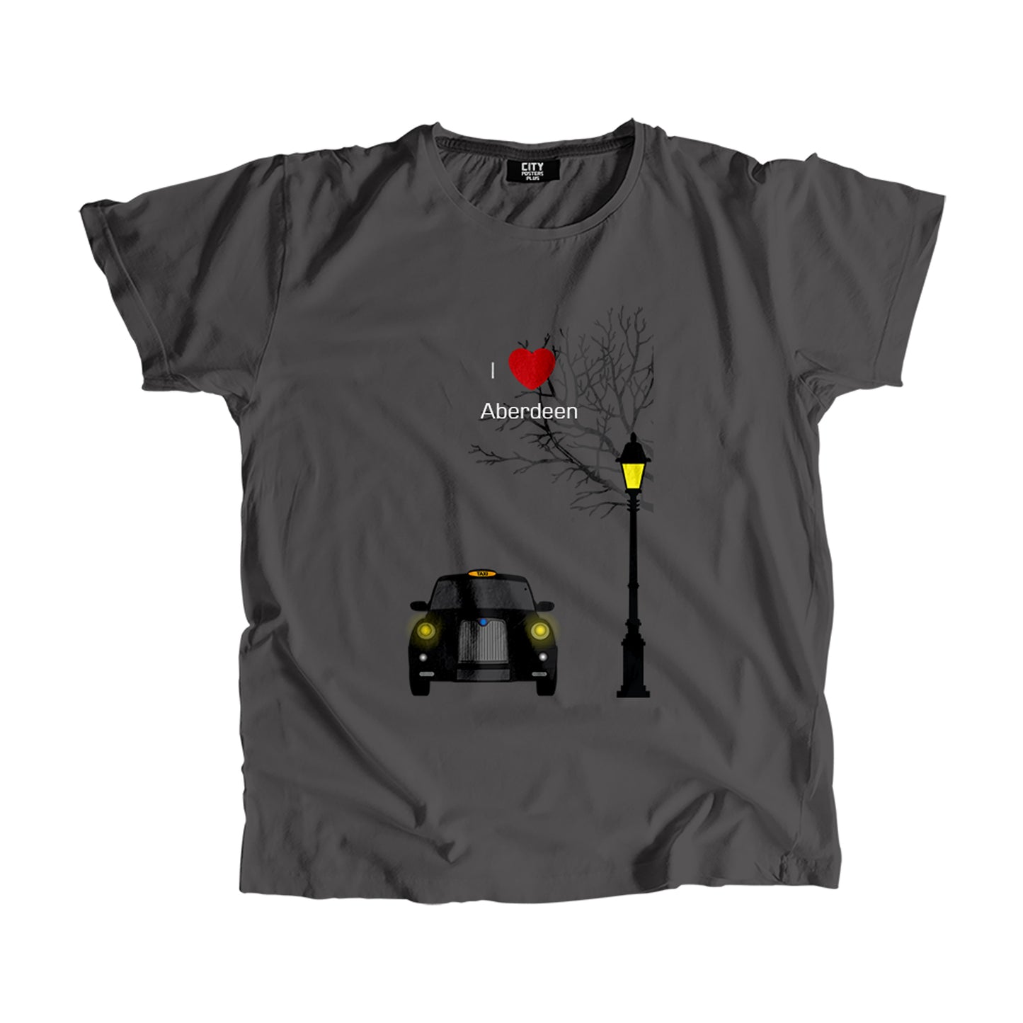 Aberdeen Black Taxi Men Unisex T-Shirt