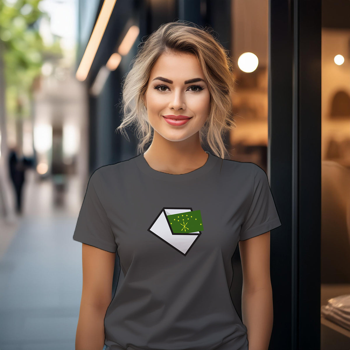 Adygea Mail Women T-Shirt | Postal Graphic Women's Tee