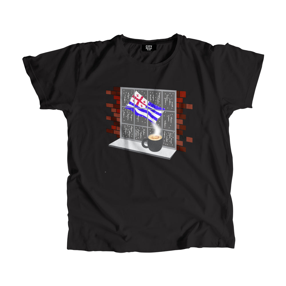 Ajaria Coffee Rain Men Unisex T-Shirt | Coffee Lover Graphic Tee