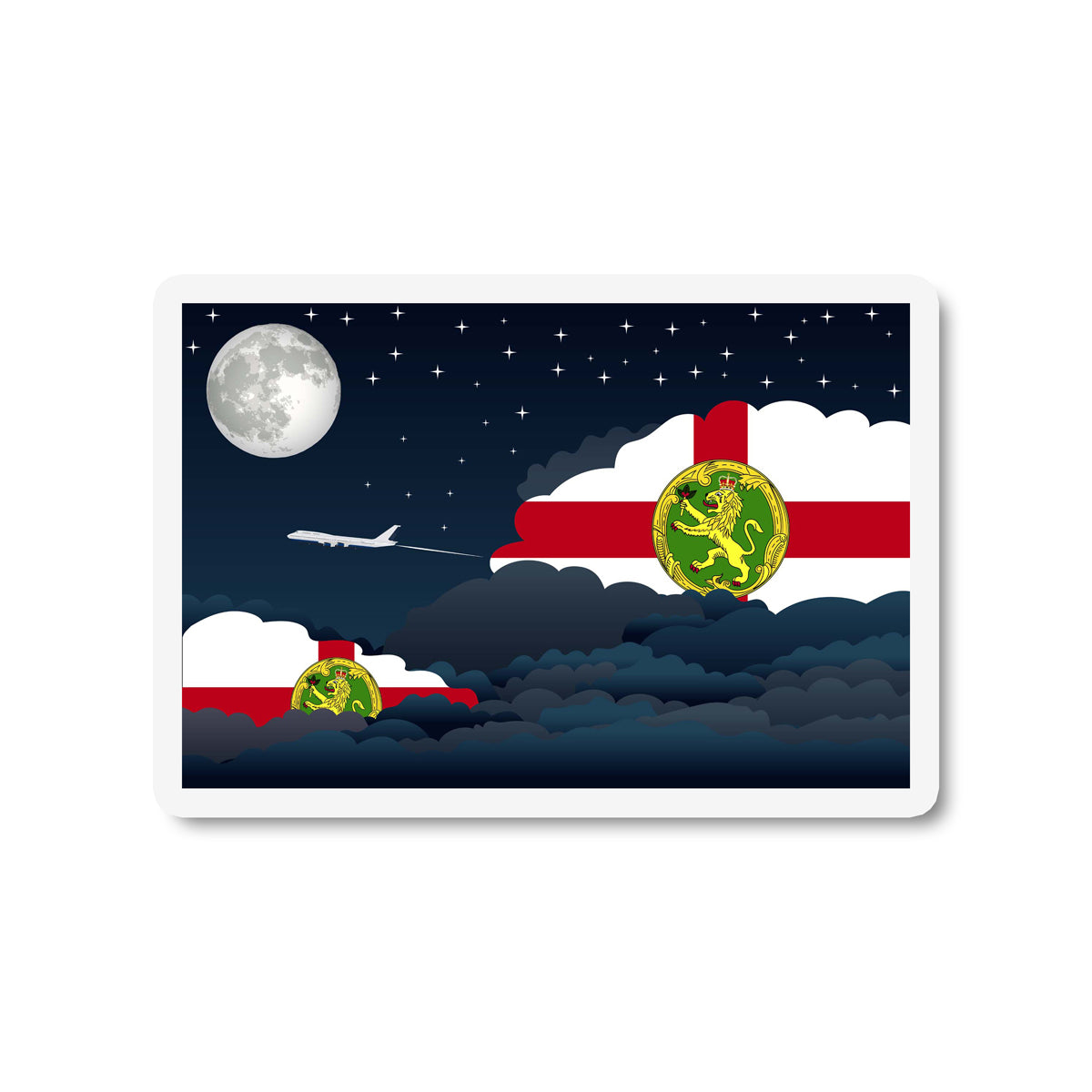Alderney Night Clouds Fridge Magnet