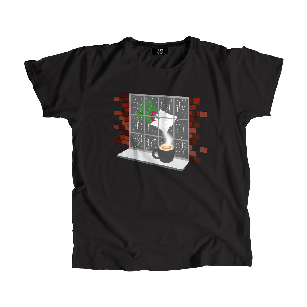 Algeria Coffee Rain Men Unisex T-Shirt | Coffee Lover Graphic Tee