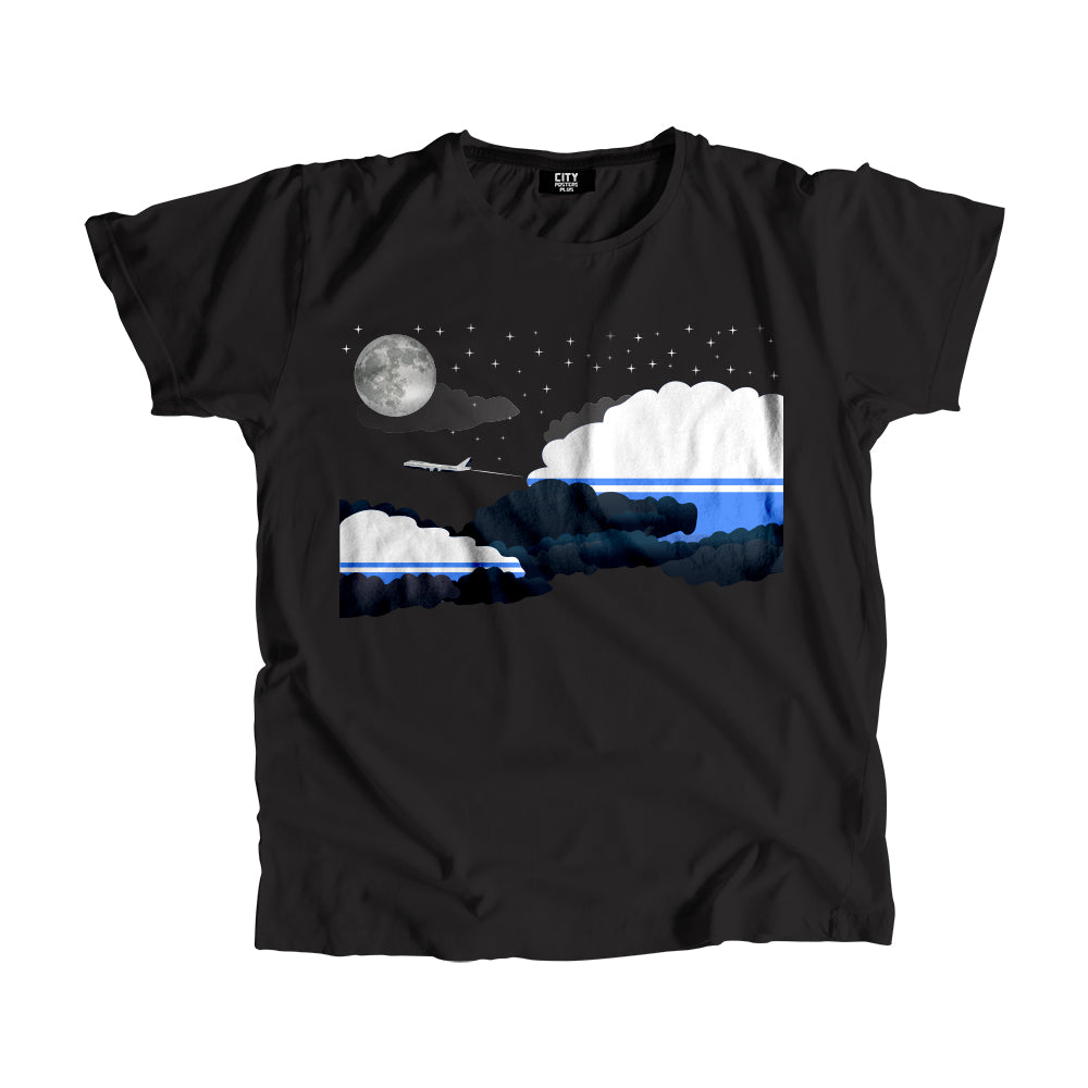 Altai Republic Night Clouds Airplane Airport Flight Men Unisex T-Shirt Night Clouds Airplane Airport Flight T-Shirt