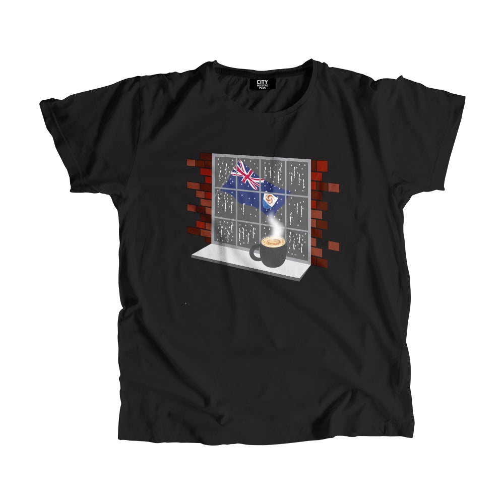 Anguilla Coffee Rain Men Unisex T-Shirt | Coffee Lover Graphic Tee