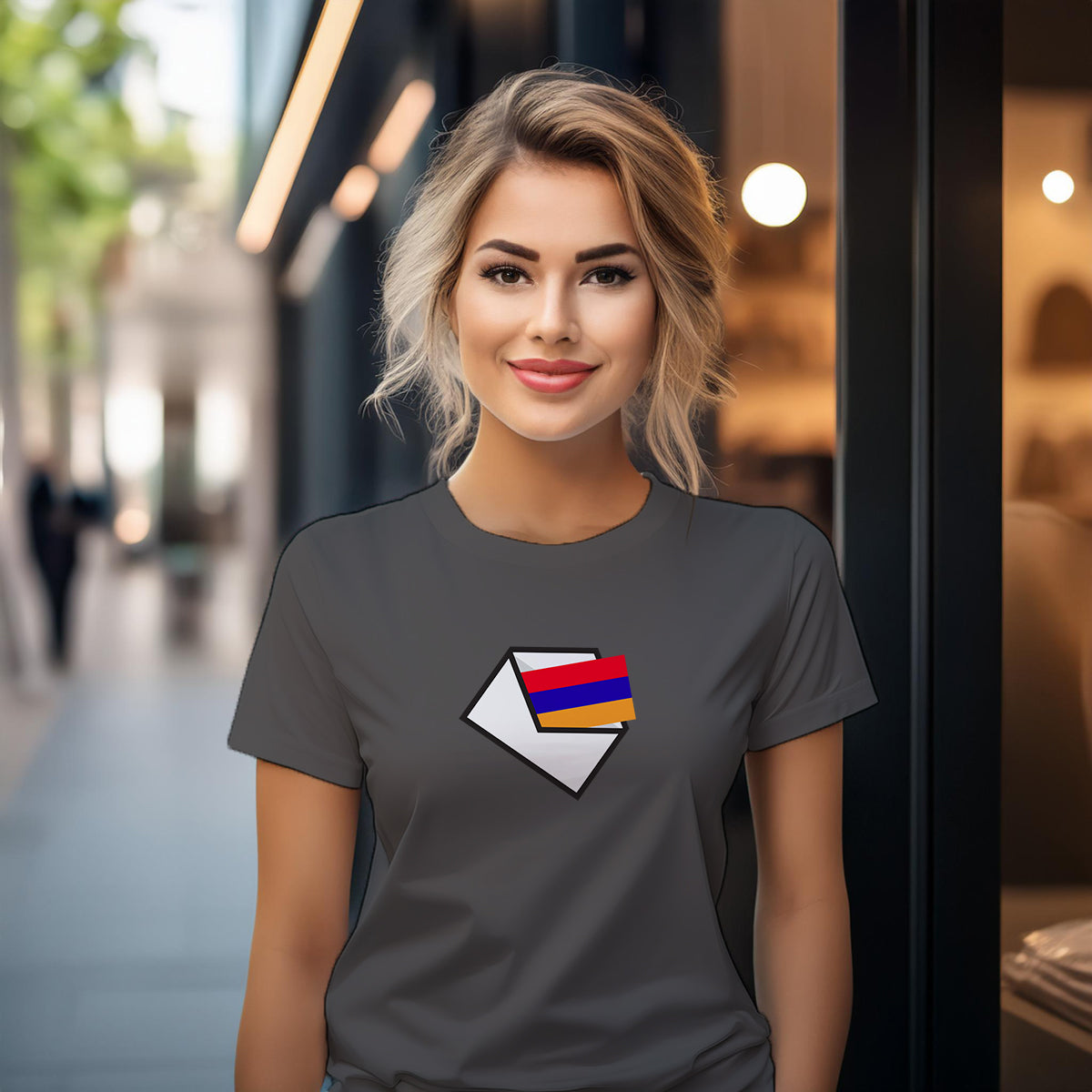 Armenia Mail Women T-Shirt | Postal Graphic Women's Tee