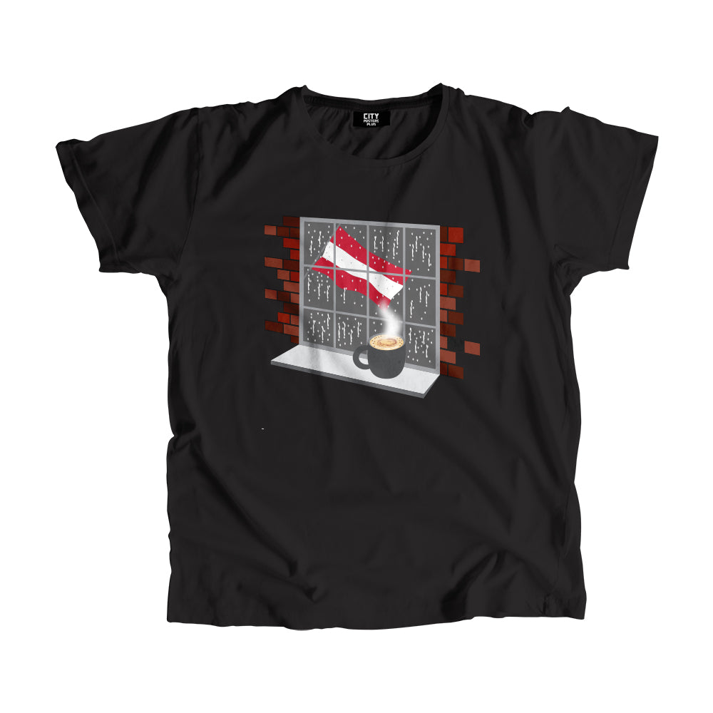 Austria Coffee Rain Men Unisex T-Shirt | Coffee Lover Graphic Tee