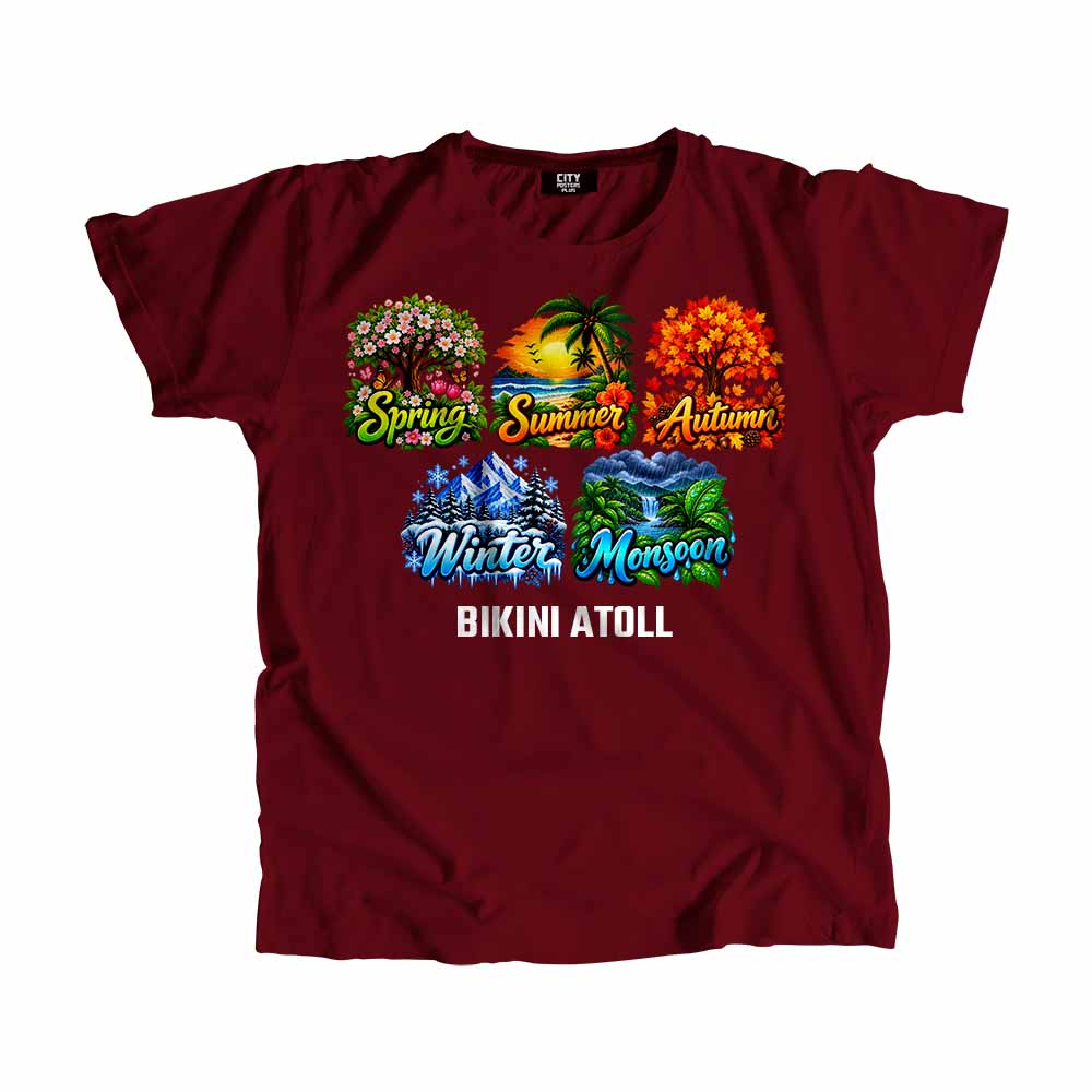 BIKINI ATOLL Seasons Seasons Unisex T-Shirt | City Posters Plus