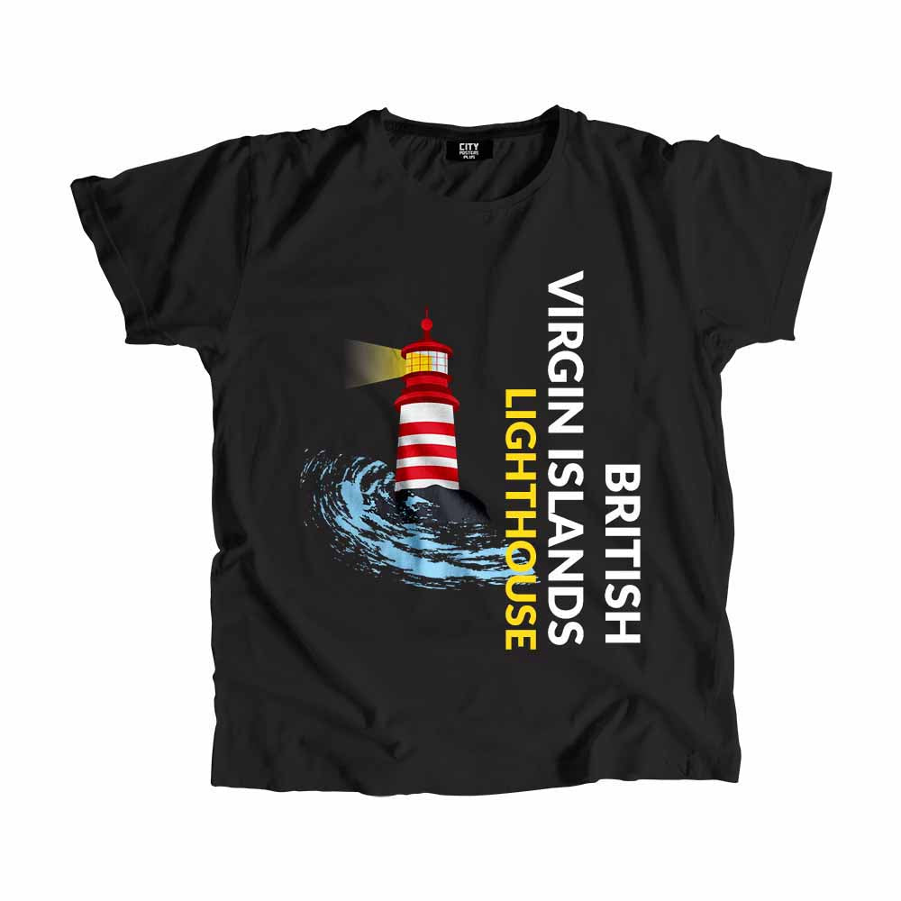 BRITISH VIRGIN ISLANDS Lighthouse Men Unisex T-Shirt | Coastal Travel Graphic Tee