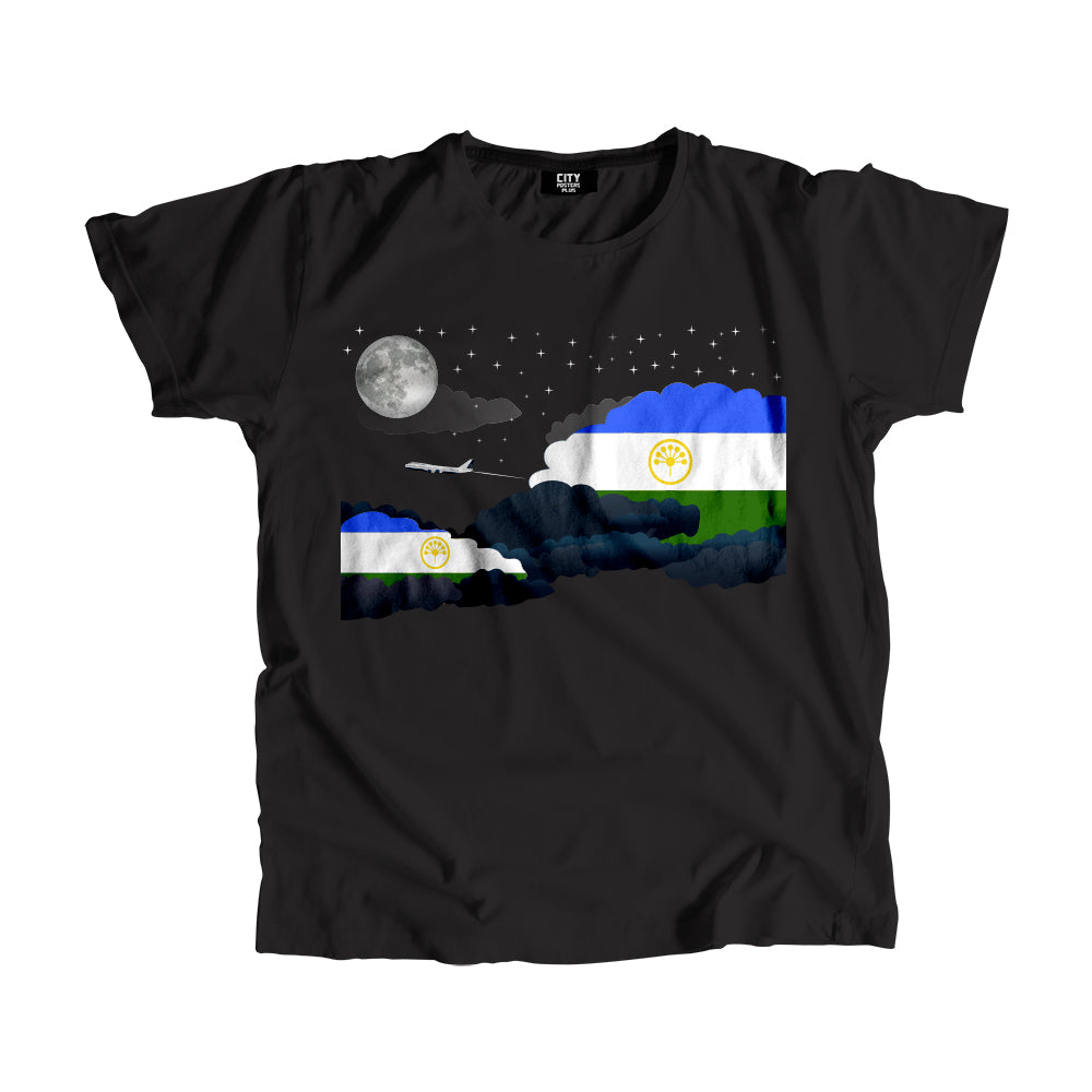 Bashkortostan Night Clouds Airplane Airport Flight Men Unisex T-Shirt Night Clouds Airplane Airport Flight T-Shirt