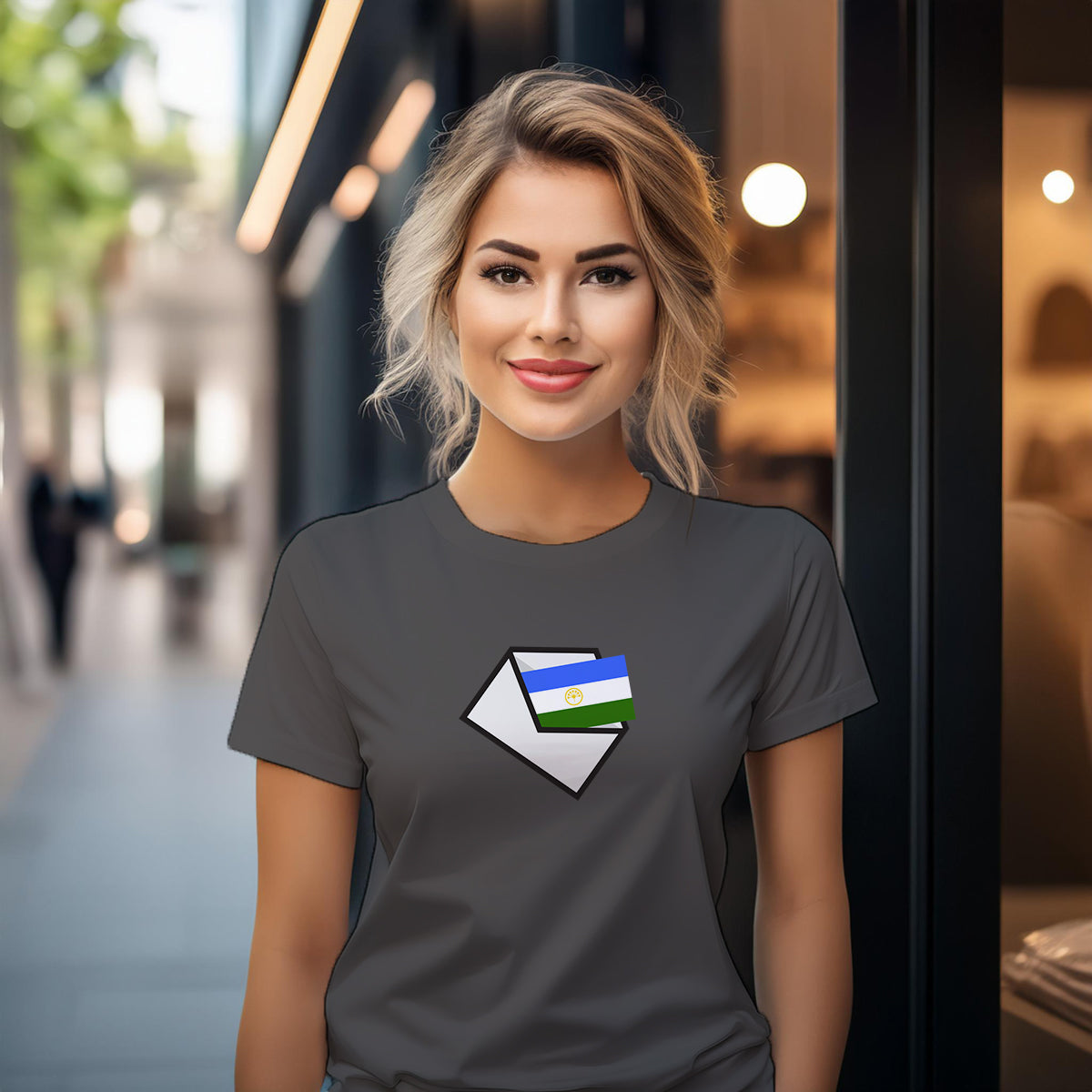 Bashkortostan Mail Women T-Shirt | Postal Graphic Women's Tee