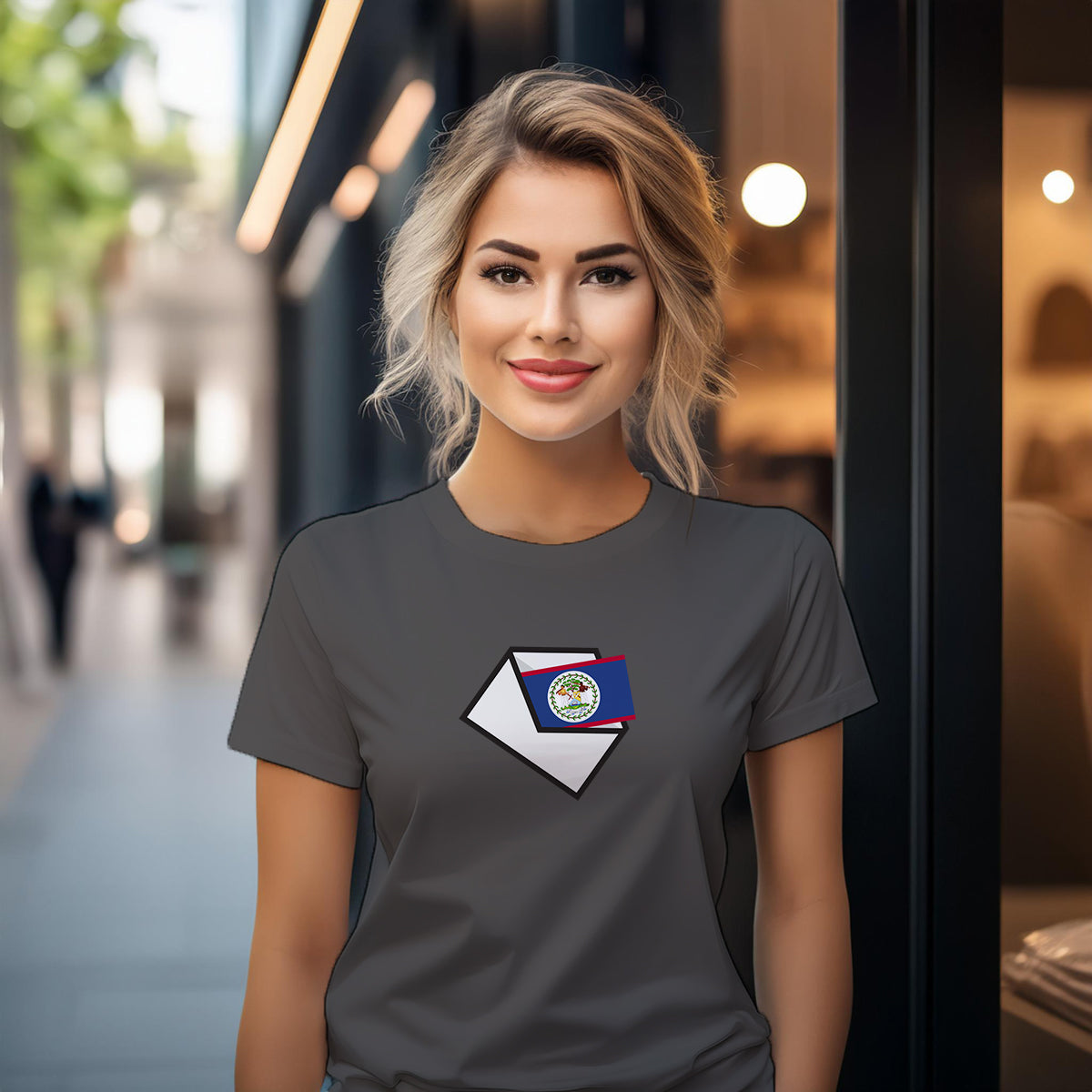 Belize Mail Women T-Shirt | Postal Graphic Women's Tee