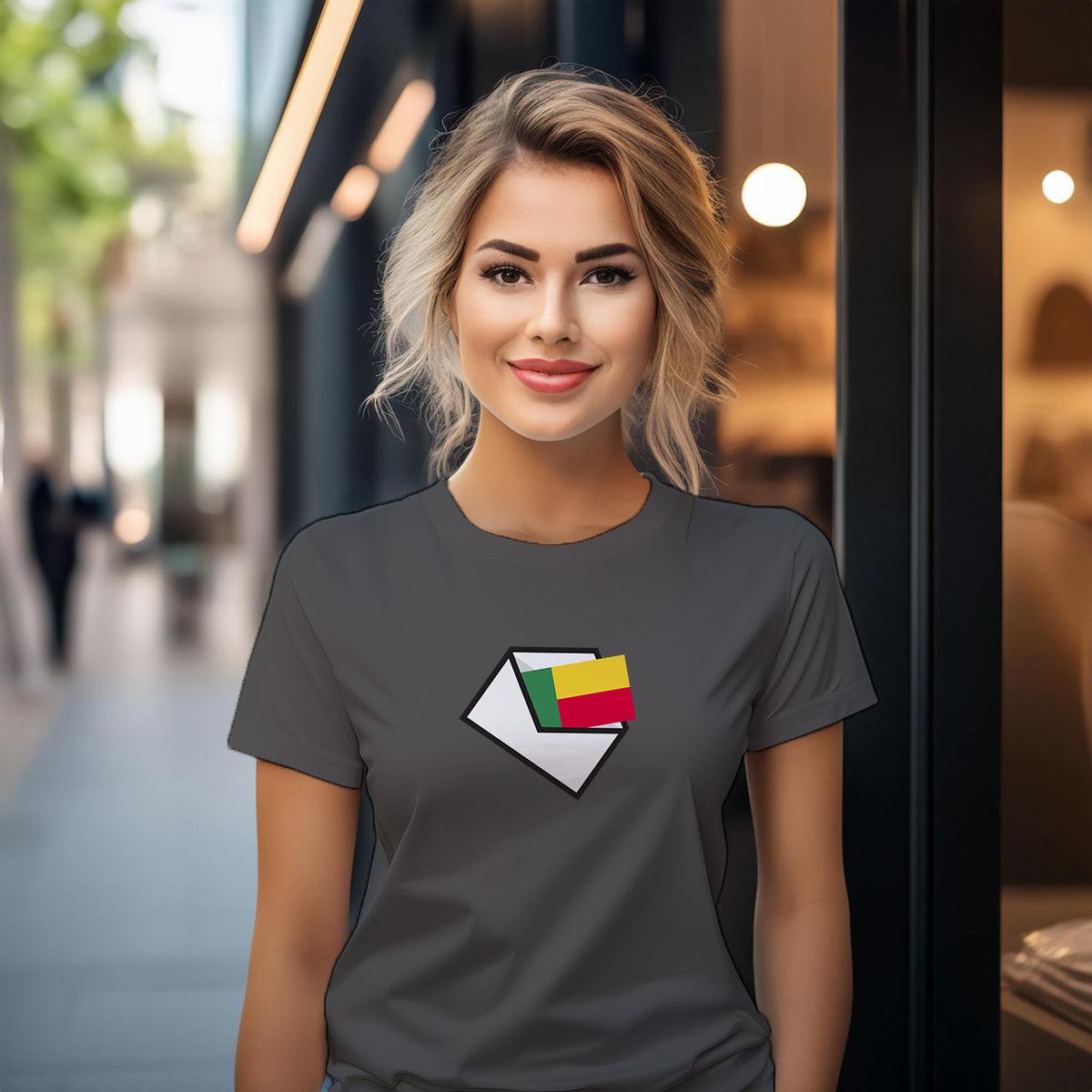 Benin Mail Women T-Shirt | Postal Graphic Women's Tee