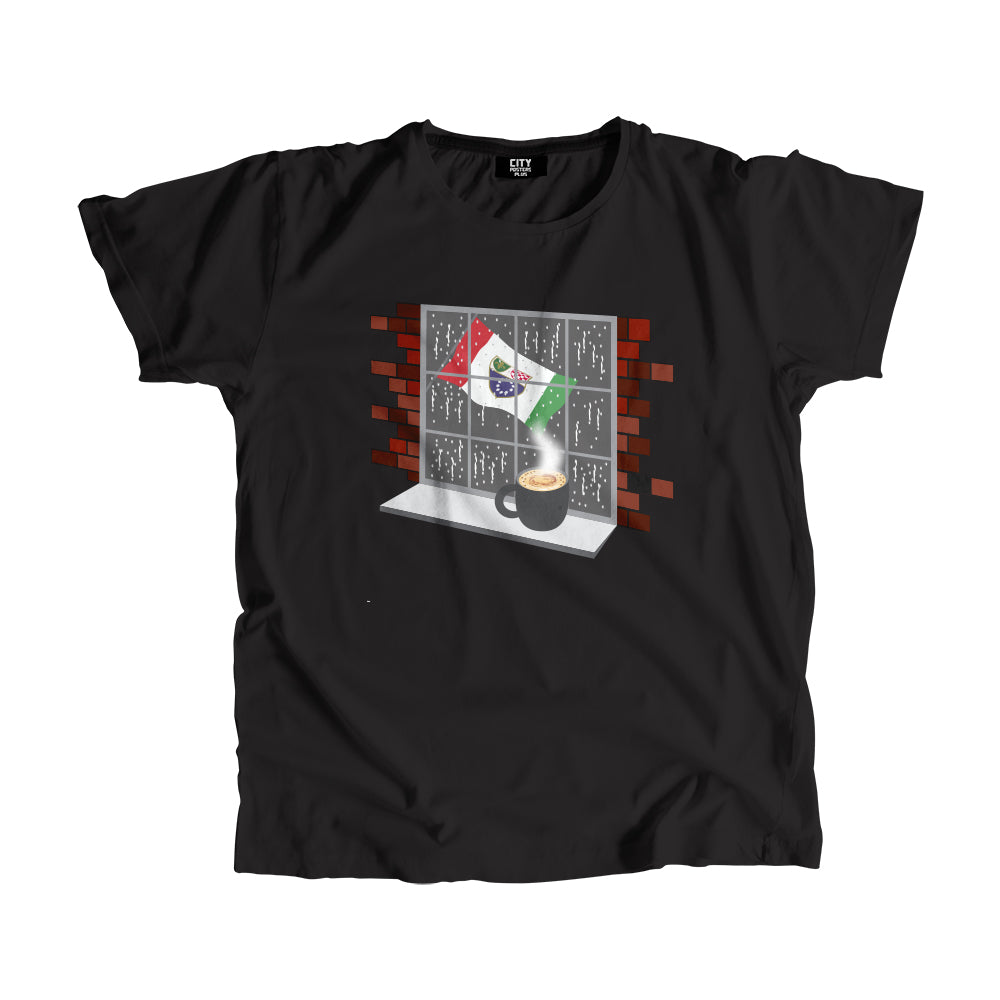 Bosnia and Herzegovina Federation of Coffee Rain Men Unisex T-Shirt | Coffee Lover Graphic Tee