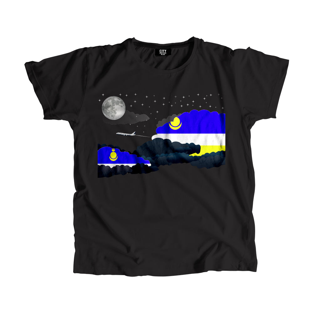 Buryatia Night Clouds Airplane Airport Flight Men Unisex T-Shirt Night Clouds Airplane Airport Flight T-Shirt