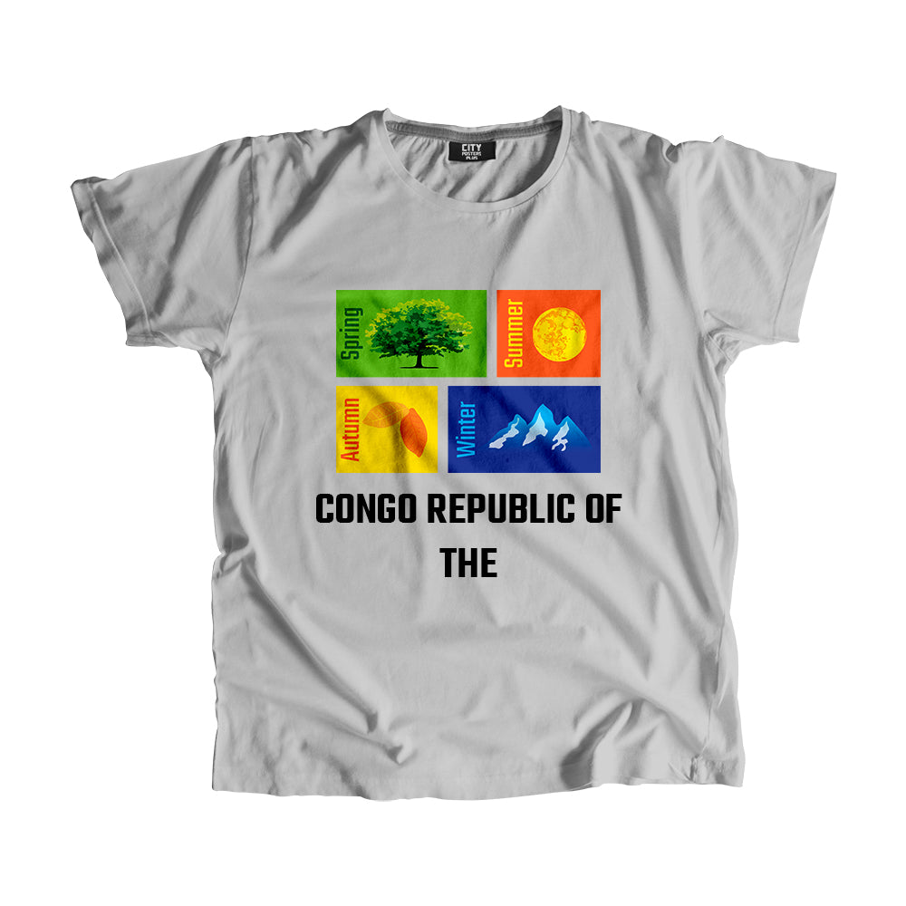 CONGO REPUBLIC OF THE Seasons Seasons Unisex T-Shirt | City Posters Plus