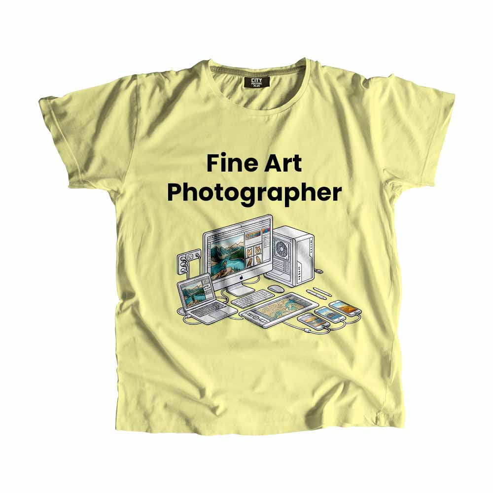Fine Art Photographer Men Unisex T-Shirt (Butter Yellow) Technology Unisex T-Shirt | City Posters Plus
