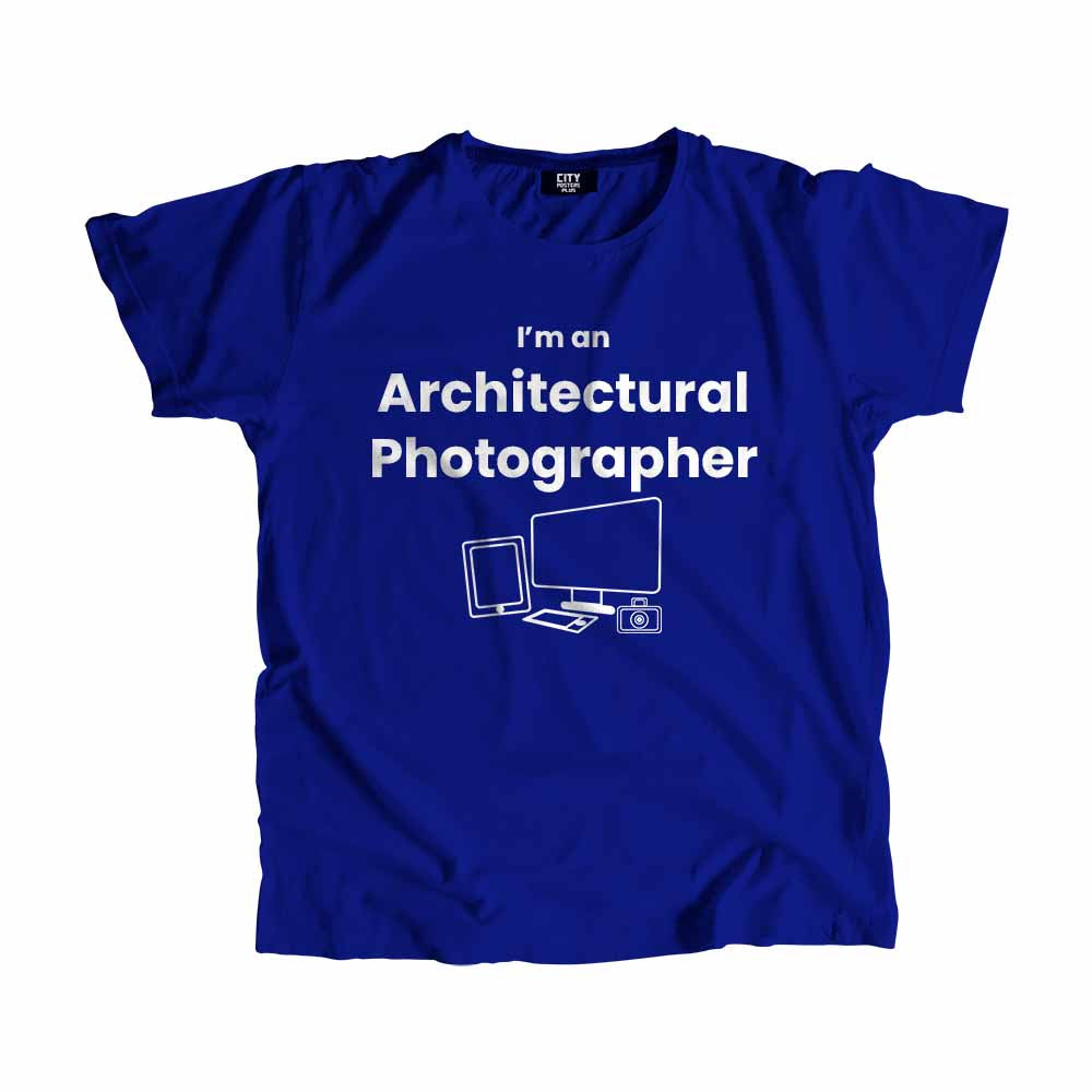 Architectural Photographer Men Unisex T-Shirt (Royal Blue)