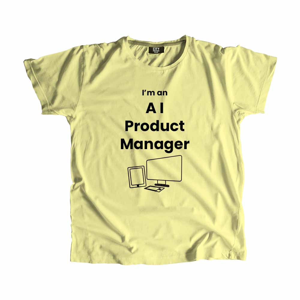 AI Product Manager Men Unisex T-Shirt (Butter Yellow)
