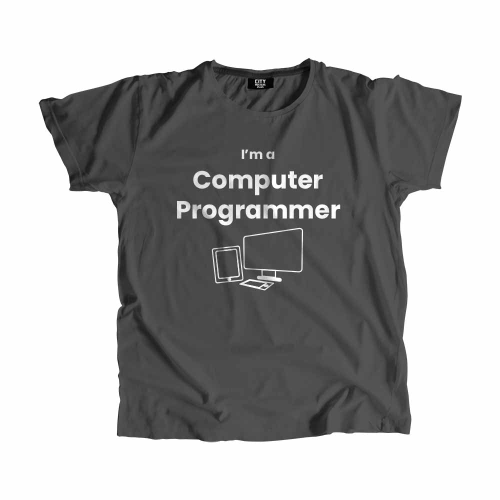 Computer Programmer Men Unisex T-Shirt (Charcoal Grey)