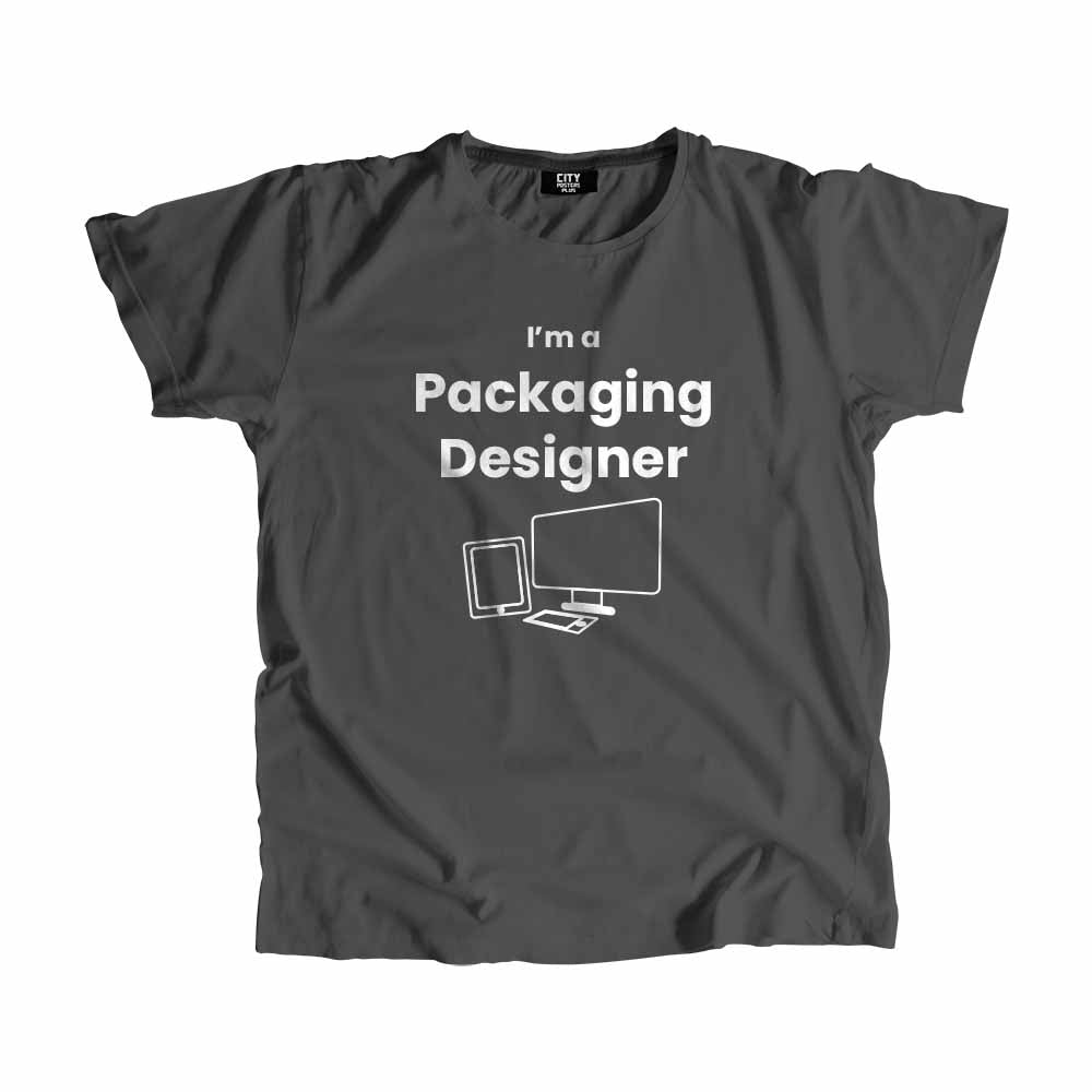 Packaging Designer Men Unisex T-Shirt (Charcoal Grey)