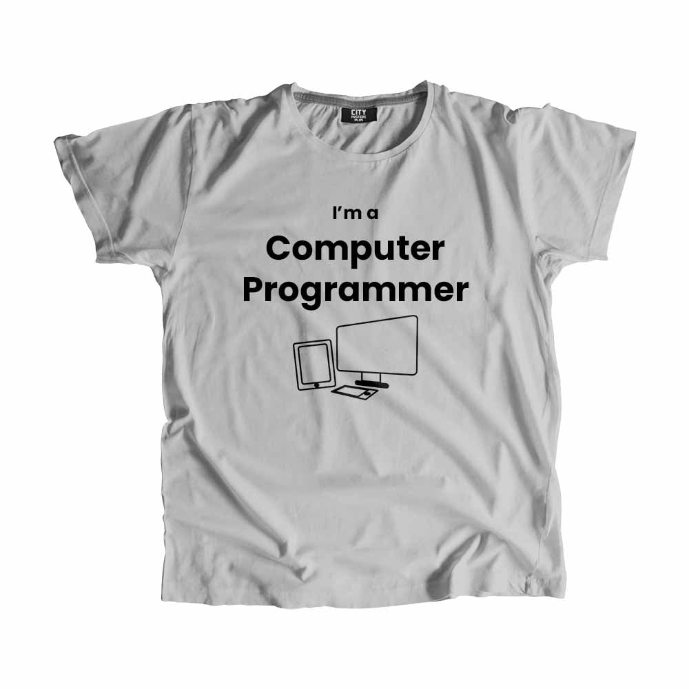 Computer Programmer Men Unisex T-Shirt (Melange Grey)