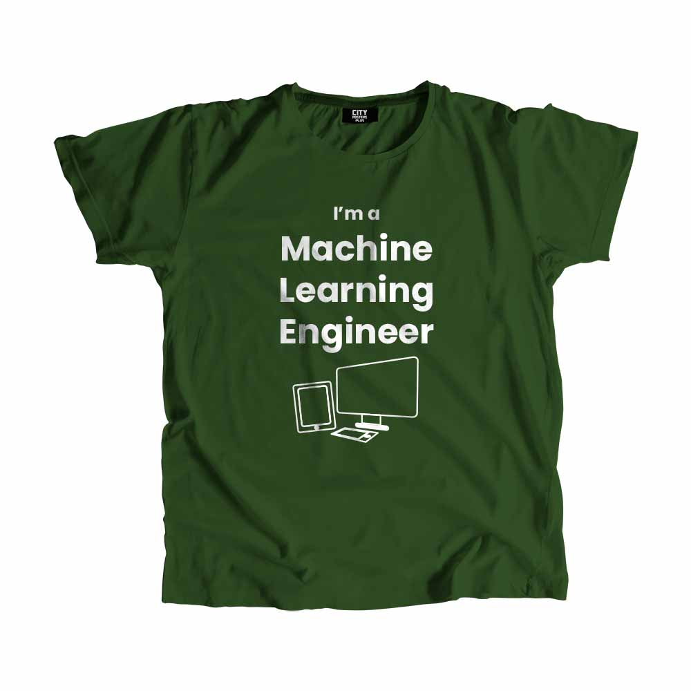 Machine Learning Engineer Men Unisex T-Shirt (Olive Green)