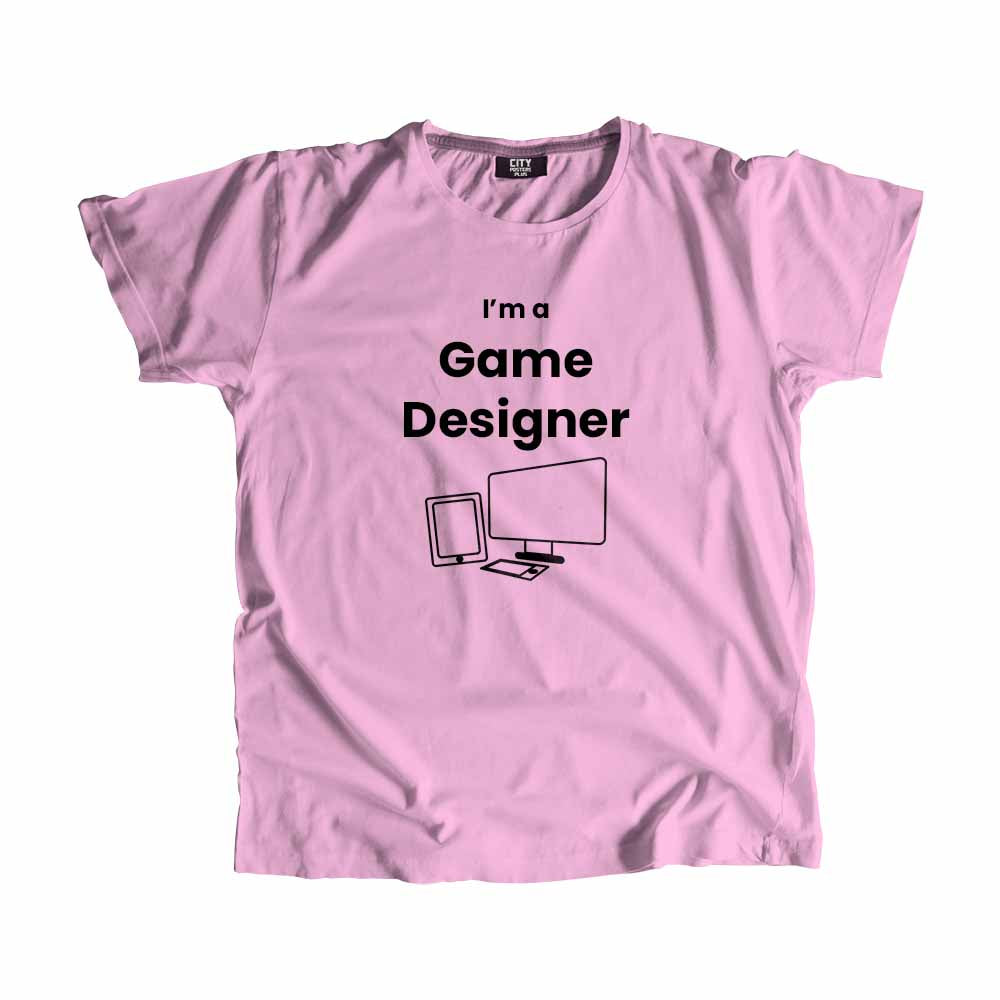 Game Designer Men Unisex T-Shirt (Light Pink)