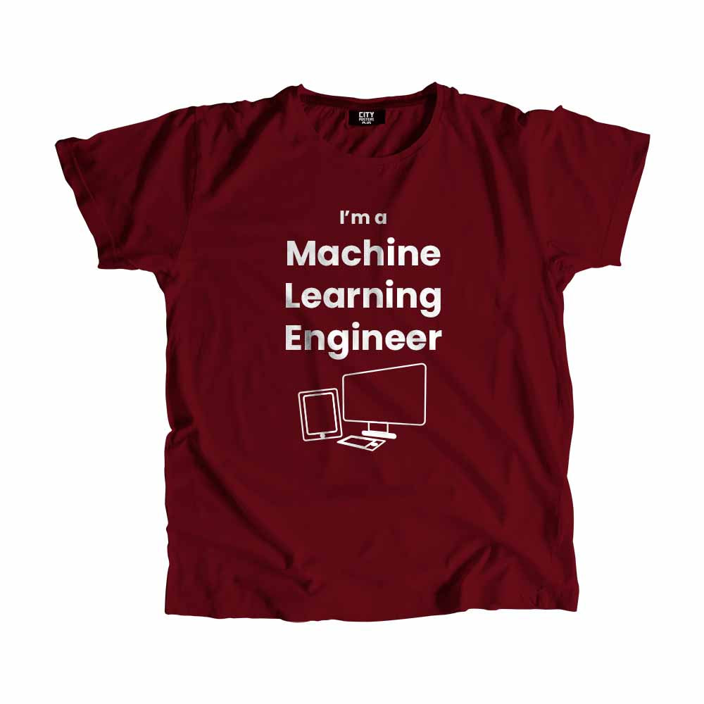 Machine Learning Engineer Men Unisex T-Shirt (Maroon)