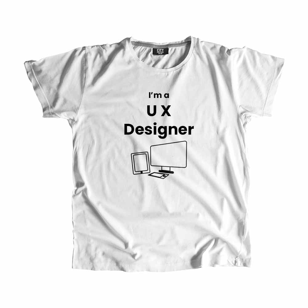 UX Designer Men Unisex T-Shirt (White)