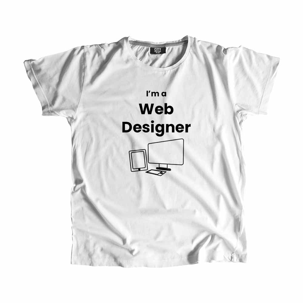 Web Designer Men Unisex T-Shirt (White)