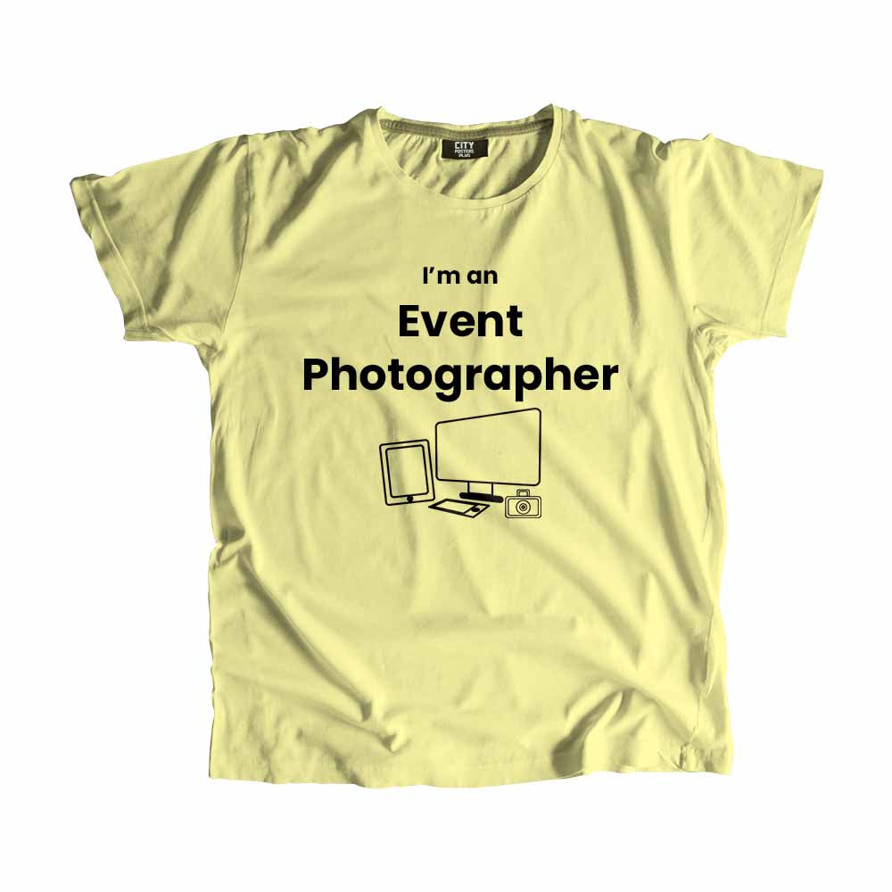 Event Photographer Men Unisex T-Shirt (Butter Yellow)