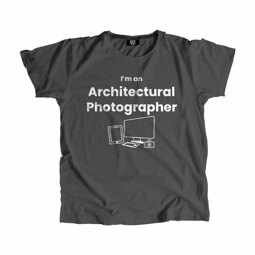Architectural Photographer Men Unisex T-Shirt (Charcoal Grey)