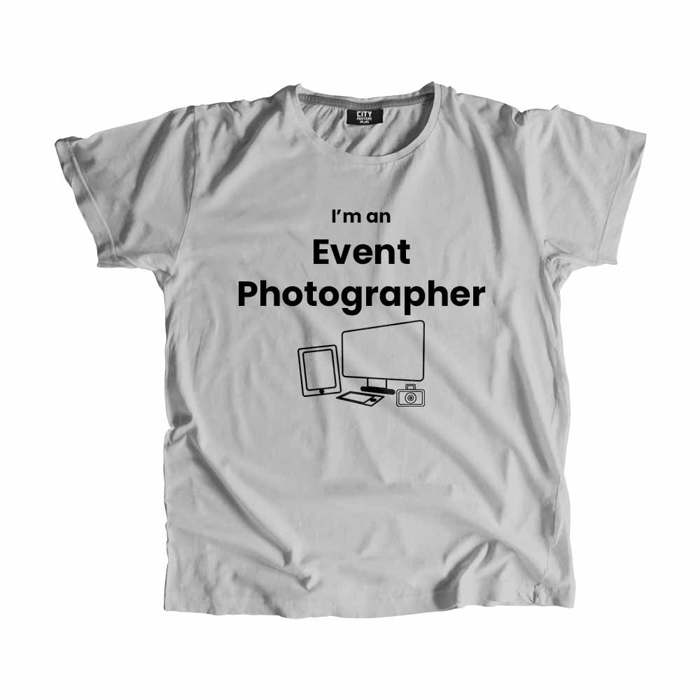Event Photographer Men Unisex T-Shirt (Melange Grey)